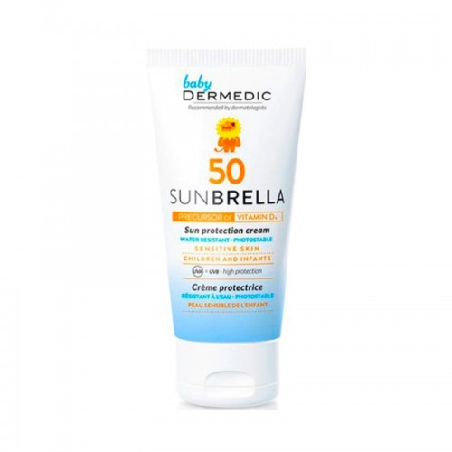 Dermedic Sunbrella / Детский солнцезащитный крем для лица SPF 50, 50 мл. (Срок годности до 05.2025), Dermedic