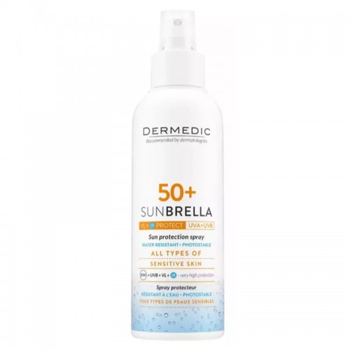 Dermedic Sunbrella Baby SPF 50  / Солнцезащитное молочко-спрей для детей SPF 50 , 150 мл. (Срок годности до 09.2024), Dermedic