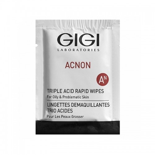 ACNON Triple acid rapid wipes / Влажные очищающие салфетки, 1 шт, GIGI