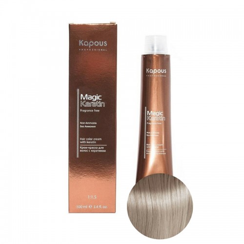 Крем-краска для волос без аммония с кератином Non Ammonia Magic Keratin 10.23, 100 мл, Magic Keratin, KAPOUS PROFESSIONAL