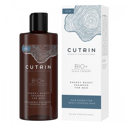CUTRIN BIO+ 2019  Шампунь-бустер для укрепления волос у мужчин, 250 мл, Химия - Серия БИО+ 2019, CUTRIN