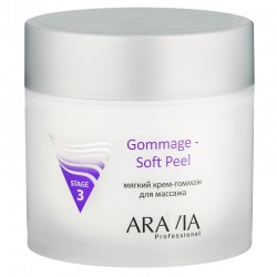 ARAVIA Professional Мягкий крем-гоммаж для массажа Gommage - Soft Peel, 300мл, Уход за кожей лица, ARAVIA