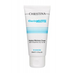 Elastin Collagen Azulene Moisture Cream with Vit. A, E & HA - Увлажняющий азуленовый крем с коллагеном и эластином для нормальной кожи, 60мл,, CHRISTINA
