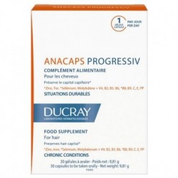 ANAKAPS Progressiv (АНАКАПС ПРОГРЕССИВ), Биологически активная добавка к пище для волос и кожи головы, 30 капс.