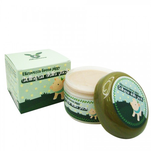 Green Piggy Collagen Jella Pack / Маска для лица желейная с коллагеном Лифтинг, 100мл,, ELIZAVECCA