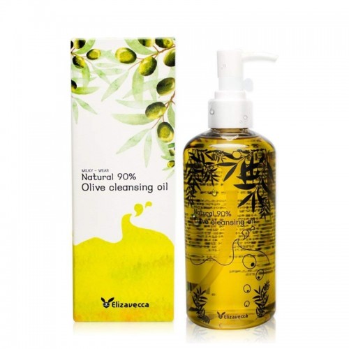 Natural 90% Olive Cleansing Oil / Гидрофильное масло с маслом Оливы, 300мл,, ELIZAVECCA