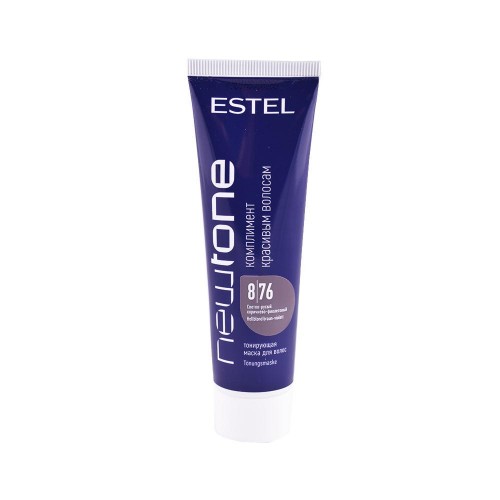 Estel NEWTONE Маска тонирующая для волос 8,76 Светло-русый коричнево-фиолетовый, 60 мл,, ESTEL PROFESSIONAL
