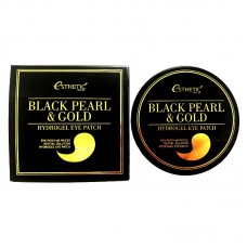 Black Pearl/Gold Hydrogel Eyepatch / Гидрогелевые патчи для глаз Черный жемчуг/золото, 60 шт
