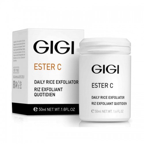 Ester C Daily RICE Exfoliator \ Эксфолиант для микрошлифовки кожи, 50мл (поврежденная упаковка), (Срок годности до 12.2025), GIGI