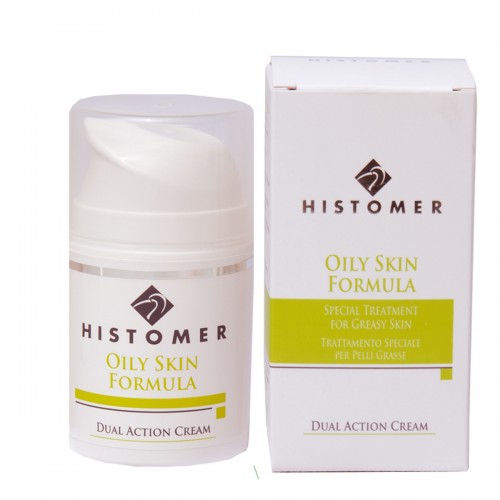 Крем двойного действия Anti-age жирной кожи / Oily Skin Dual Action Cream, 50 мл, OILY SKIN FORMULA, HISTOMER