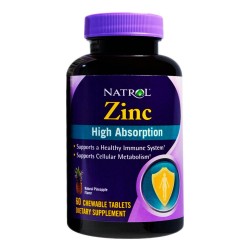 High Absorption Zinc (Цинк с высокой степенью усвоения), 60 Tablets,, NATROL