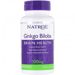 Ginkgo Biloba (Гинкго Билоба) 120 mg, 60 Capsules,, NATROL