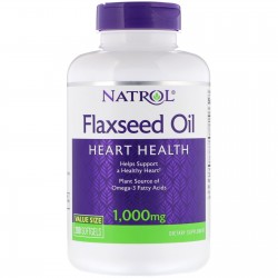 FlaxSeed Oil (Льняное масло) 1000 mg, 200 softgels,, NATROL