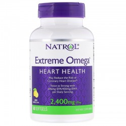 Extreme Omega (Двойная Омега-3) 2400 mg, 60 Capsules,, NATROL