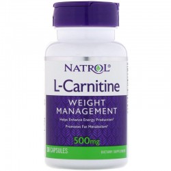 L-Carnitine (L-Карнитин) 500 mg, 30 Capsules,, NATROL