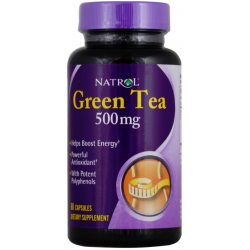 Green Tea (Экстракт Зеленого чая), 500 mg, 60 Capsules,, NATROL