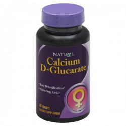 Calcium D-Glucarate (D-глюкарат Кальция), 250 mg, 60 Tablets,, NATROL