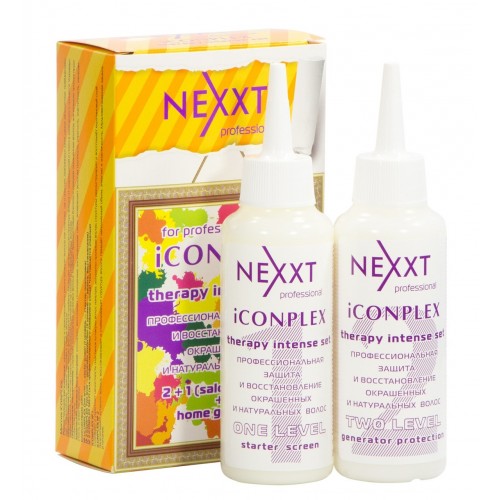 Nexxt Salon protect device, Защита и восстановление окрашенных и натуральных волос (1 и 2 уровень), 2*125 мл,, 