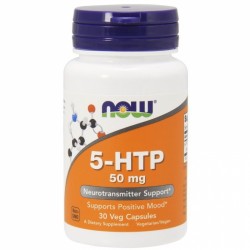 5-НТР (5-гидрокситриптофан) 50 мг, 30 капсул,, NOW