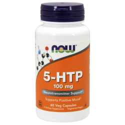 5-HTP (5-гидрокситриптофан) 100 мг, 60 капсул,, NOW