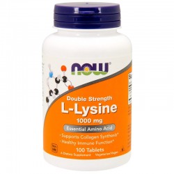 L-Лизин (L-Lysine) 1000 мг, 100 таблеток,, NOW