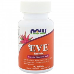Ева (EVE) женские мультивитамины, 90 таблеток,, NOW