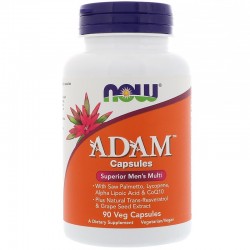 АДАМ (ADAM) мужские мультивитамины, 90 капсул,, NOW
