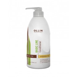 OLLIN BASIC LINE Кондиционер для сияния и блеска с аргановым маслом, 750 мл, BASIC LINE, OLLIN Professional