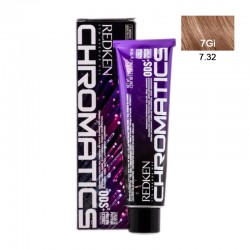 Chromatics 7GI/7.32 / Краска для волос без аммиака, тон Золотой мерцающий, 60мл, Chromatics, REDKEN