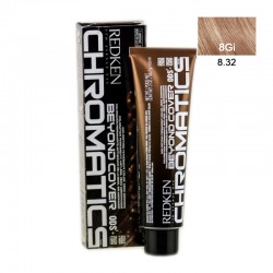Chromatics Beyond Cover 8.32/8Gi / Краска для волос без аммиака, тон Золотой мерцающий, 60мл, Chromatics, REDKEN