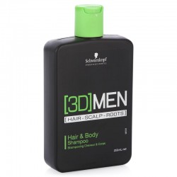 3D MEN Hair&Body Shampoo / Шампунь для волос и тела, 250 мл, 3D MEN, SCHWARZKOPF