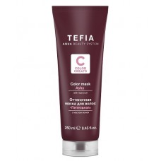 Tefia Color Creats Оттеночная маска для волос Пепельная с маслом монои, 250 мл