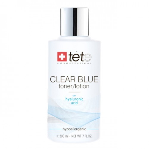 Clear Blue Toner/Lotion with hyaluronic acid / Тоник/лосьон с гиалуроновой кислотой, 200мл,, TETE