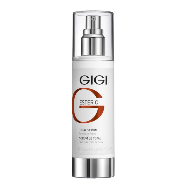 Gigi cosmetics. Serum total Gigi ester c 120ml. Gigi ester c сыворотка. Осветляющая сыворотка Gigi ester c total Serum. Gigi сыворотка серум.